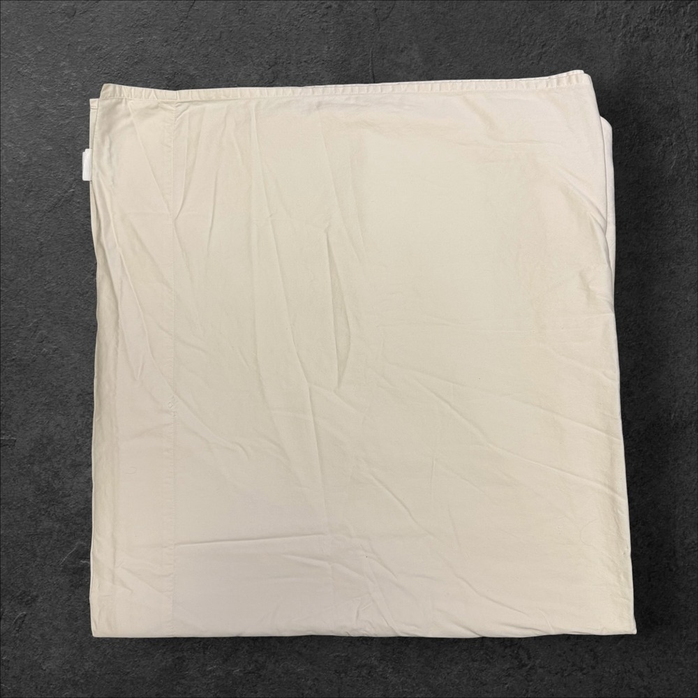 Brooklinen King Flat Sheet Cream 100% Cotton
